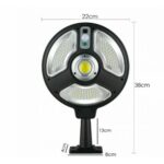 Applique Solare da Esterno con 222 LED Luce fredda con Sensore di movimento