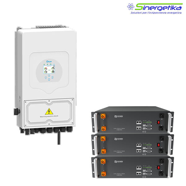 Sistema di Accumulo Deye-Renon Inverter Deye Accumulo Litio Renon